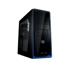 CoolerMaster ELITE 310 ATX Mid-Tower No PS 4/1/(6) USB Blk/Blu