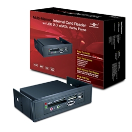 Vantec Storage UGT-CR960 Card Reader with USB 2.0, eSATA, Audio